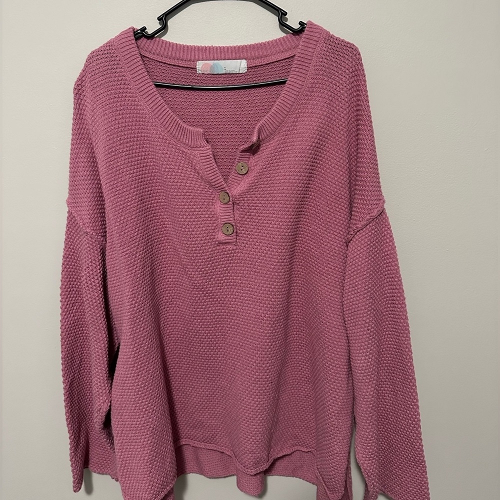 Free People Hailee Sweater Set Pink
